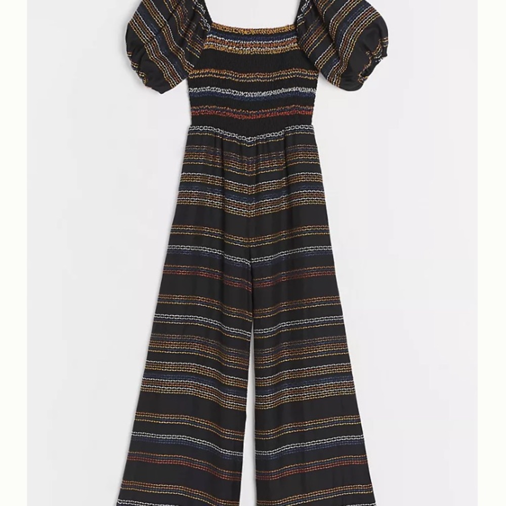 Anthropologie Hutch Uli Contrast-Stitch Jumpsuit